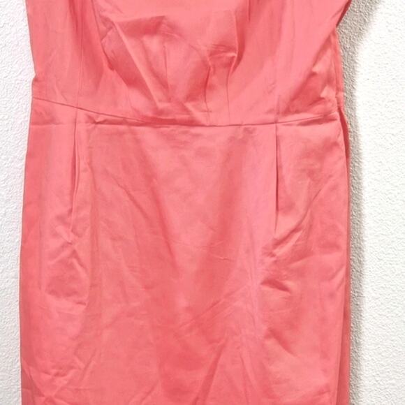 J.Crew Women’s Dress Barbiecore Preppy One-Shoulder Hot Pink Soft Cotton Size 4 - Picture 5 of 9